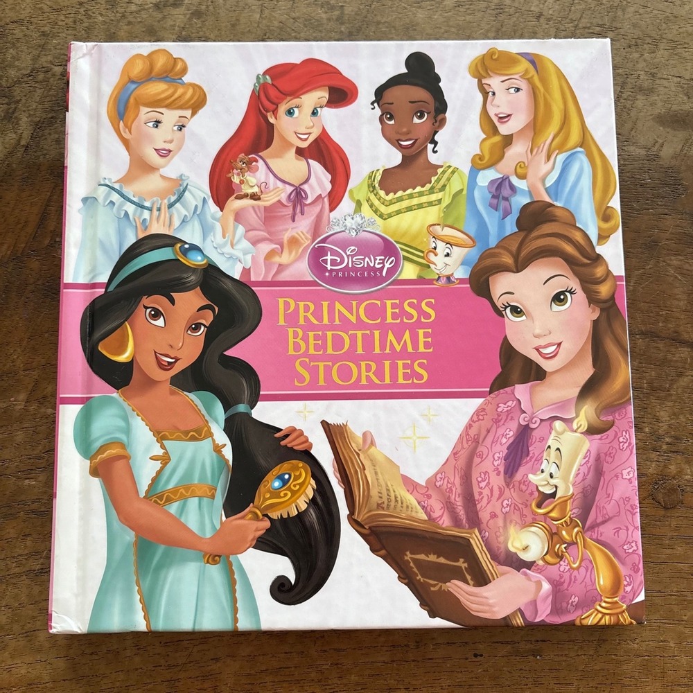 Disney Princess Bedtime Stories Hardcover Book 19 Tales Ariel Tiana Cinderella